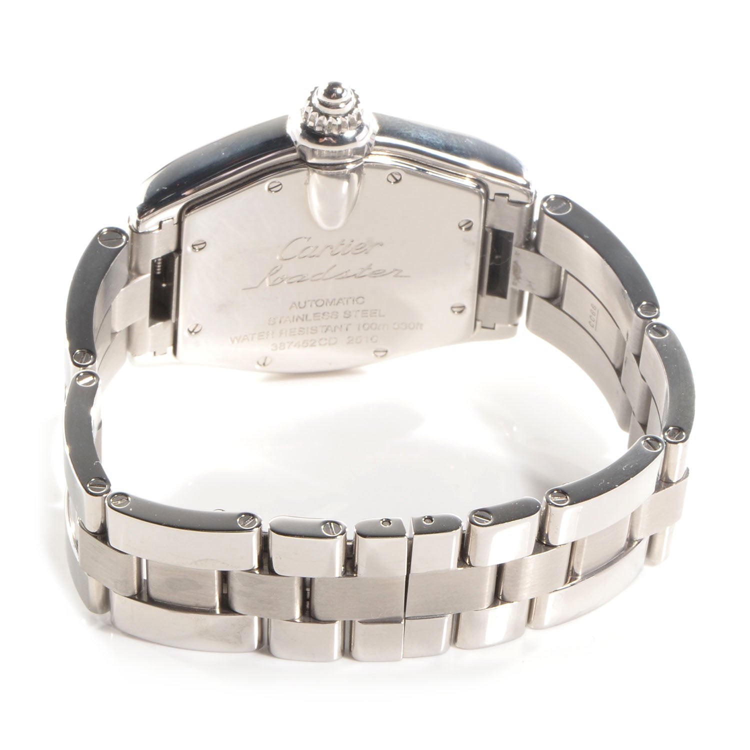 Cartier Stainless Steel 37mm Roadster Automatic Watch Black 9 of 10