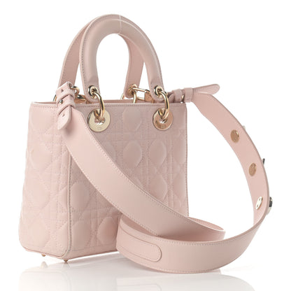 Christian Dior Lambskin Cannage Small Lucky Badges My Lady Dior Pink 3 of 13