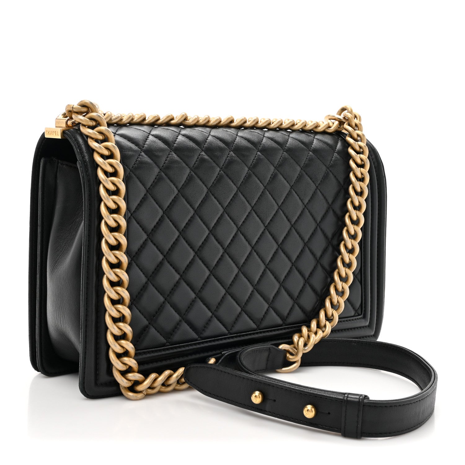 Chanel Lambskin Quilted New Medium Boy Flap Black 3 of 16