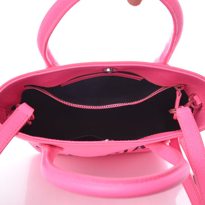 Balenciaga Grained Calfskin Ville Aj Tote XXS Acid Pink 7 of 9