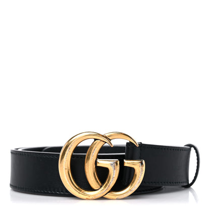 Gucci Calfskin Double G 30mm Belt 85 34 Black 1 of 7