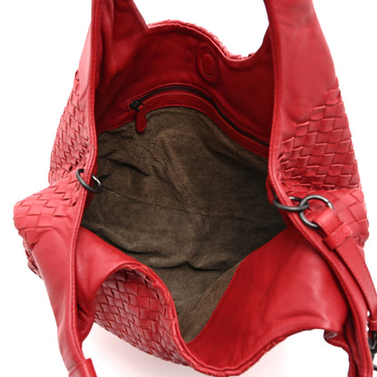 Bottega Veneta Nappa Intrecciato Medium Campana Hobo Red 6 of 12