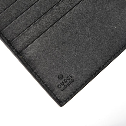 Gucci GG Supreme Monogram French Flap Wallet Black 6 of 8