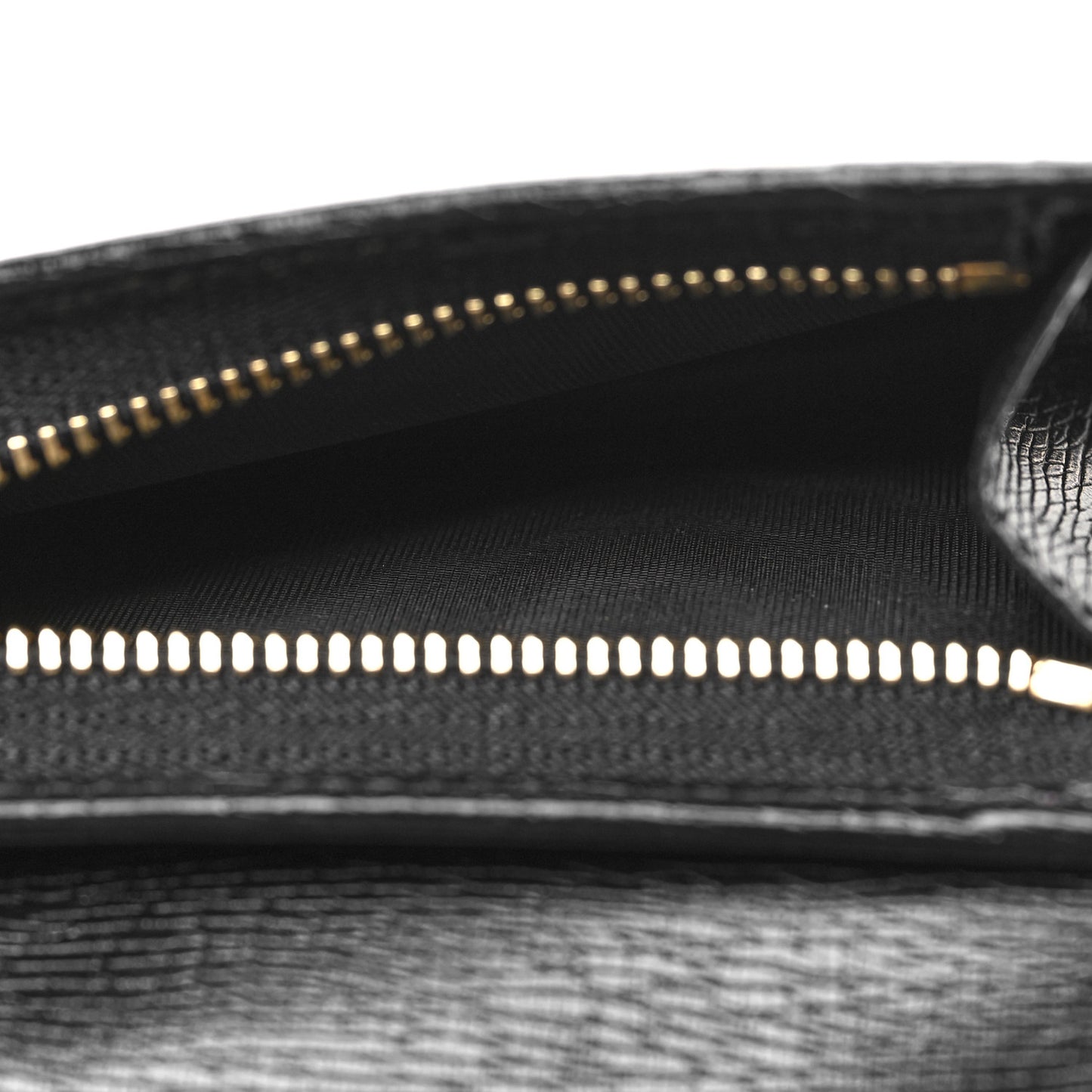 Textured Calfskin Double G Strawberry Card Case Black White