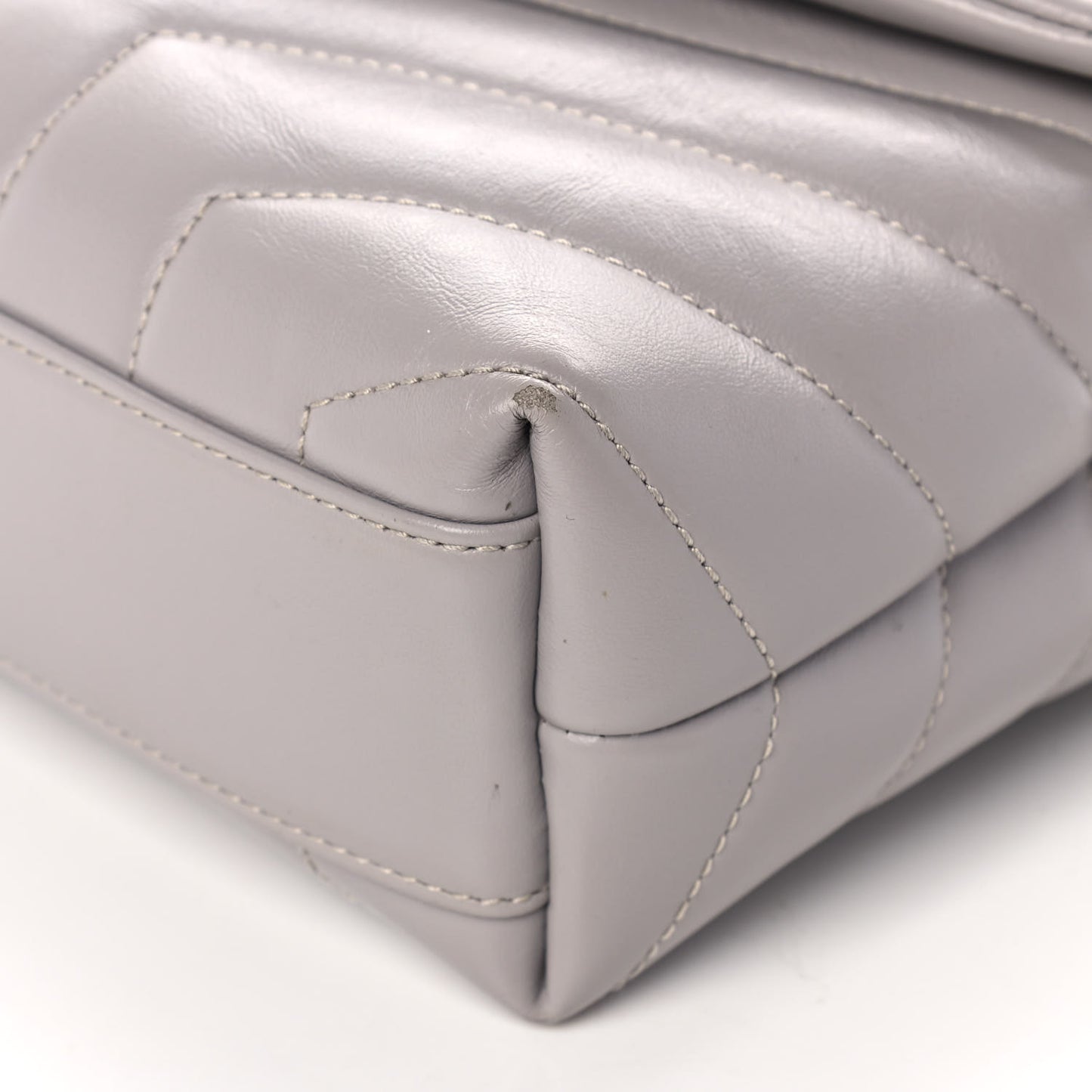 Calfskin Y Quilted Monogram Toy Loulou Satchel Granite