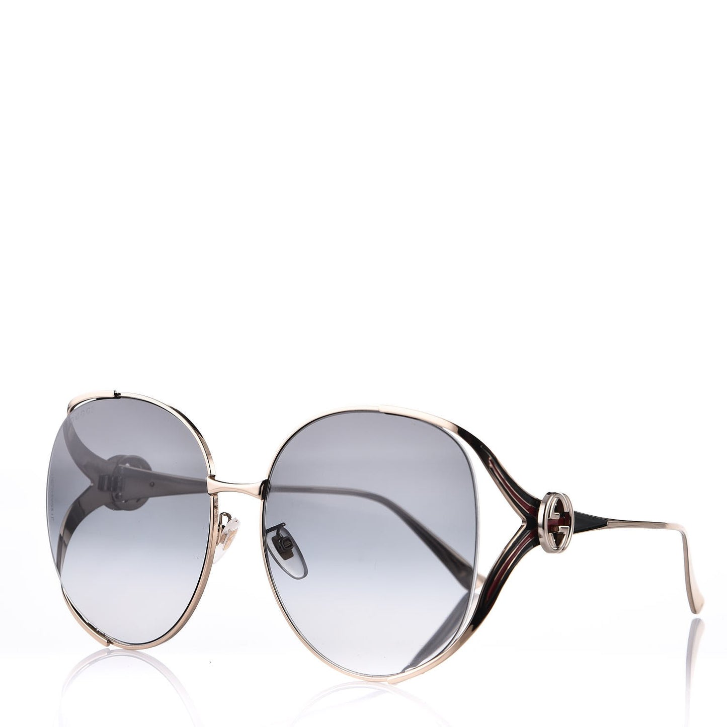 Metal Round Frame GG0225S Sunglasses Gold