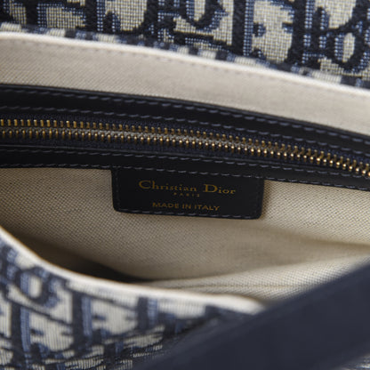 Christian Dior Oblique Saddle Bag Blue 5 of 10