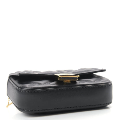 Fendi Nappa Matisse FF Embossed Nano Baguette Charm Black 4 of 7