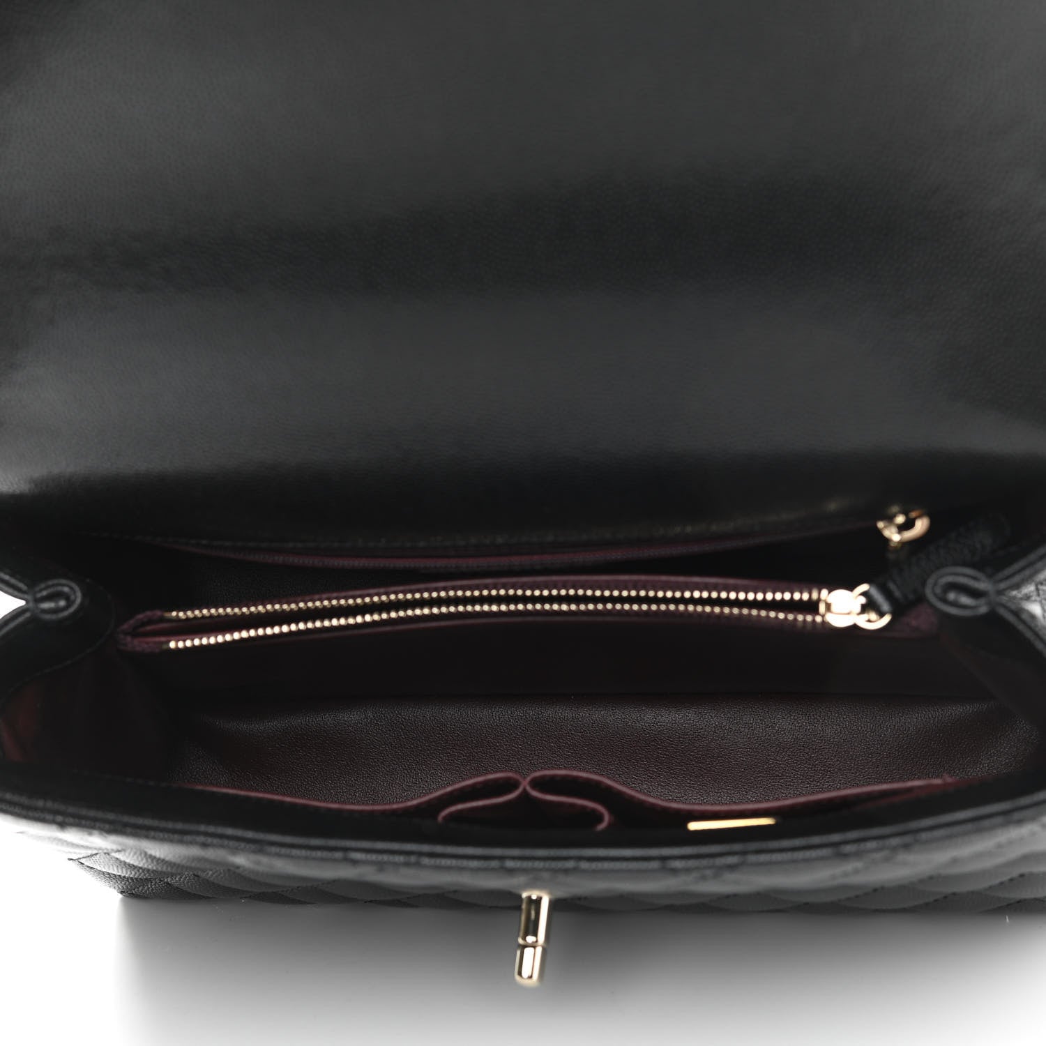 Chanel Caviar Quilted Small Coco Handle Flap Black 5 of 11