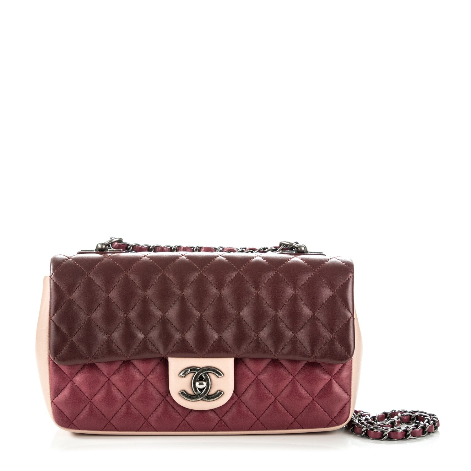 Chanel Lambskin Quilted Medium Tri-Color Flap 1 of 8