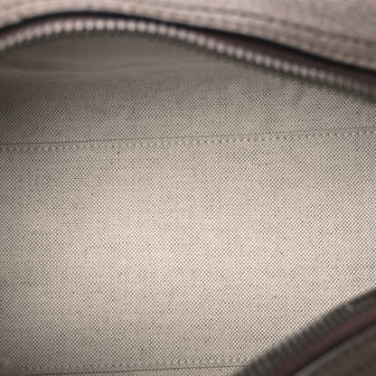 Gucci X ADIDAS Crystal Vintage Monogram Textured Dollar Calfskin Web Trefoil Logo Mini Bowling Bag Mid Natural Nut Off White New Acero 5 of 10