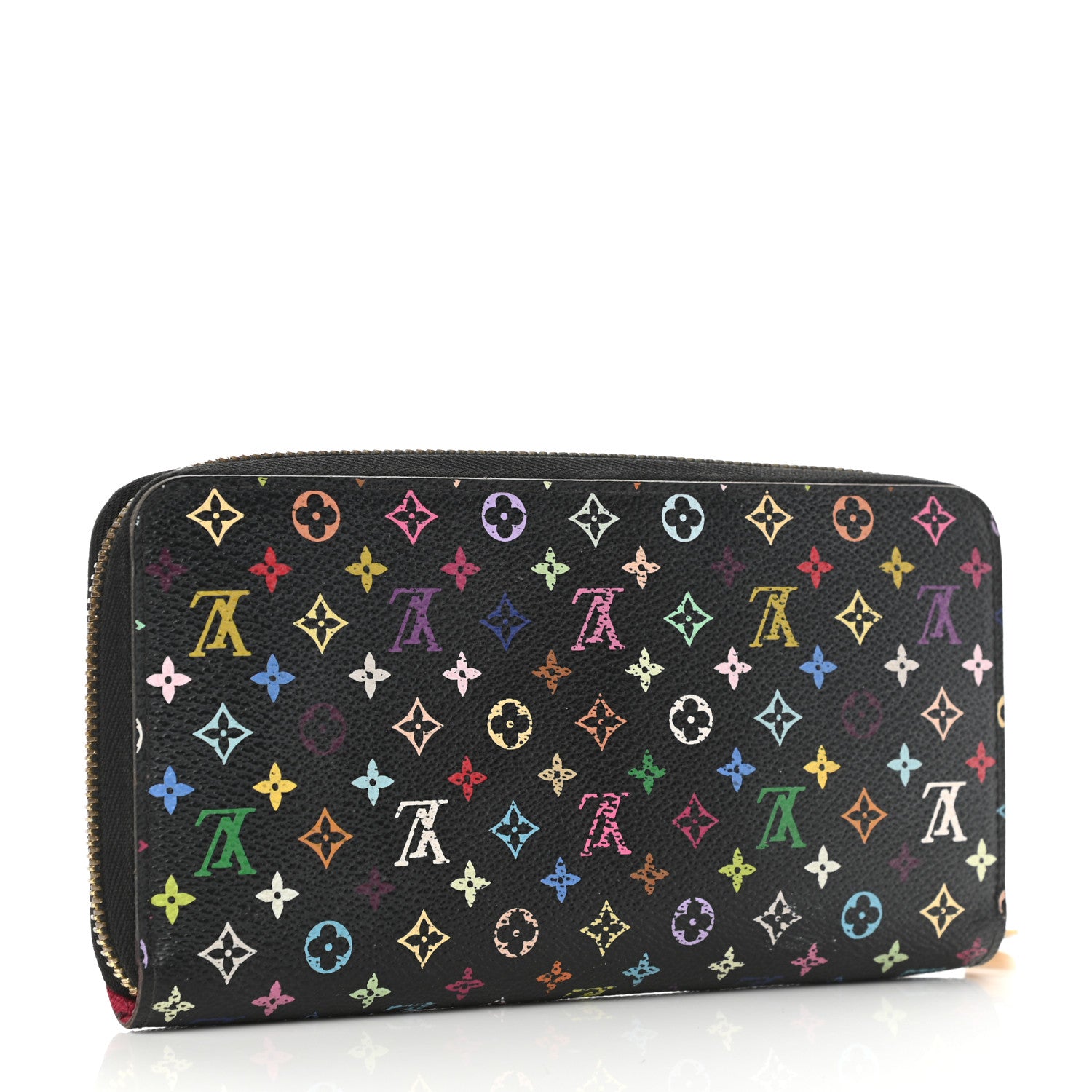 Louis Vuitton Monogram Multicolor Zippy Wallet Black Grenade 3 of 8