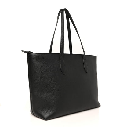 Burberry Calfskin Logo Embossed Medium Ardwell Tote Black 3 of 10