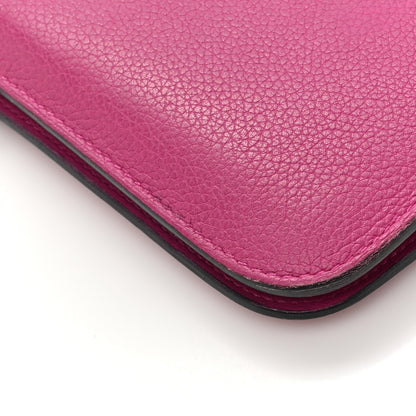 Hermes Evercolor Dogon Duo Wallet Rose Pourpre 13 of 16