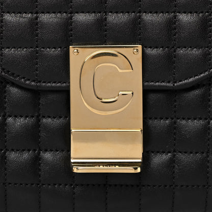 Celine Calfskin Quilted Medium C Bag Black 9 of 12