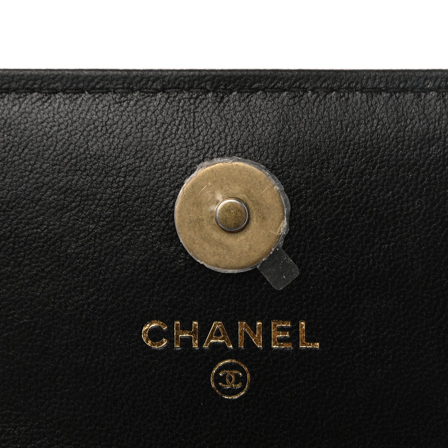 Lambskin Quilted Chanel 19 Flap Belt Bag Black