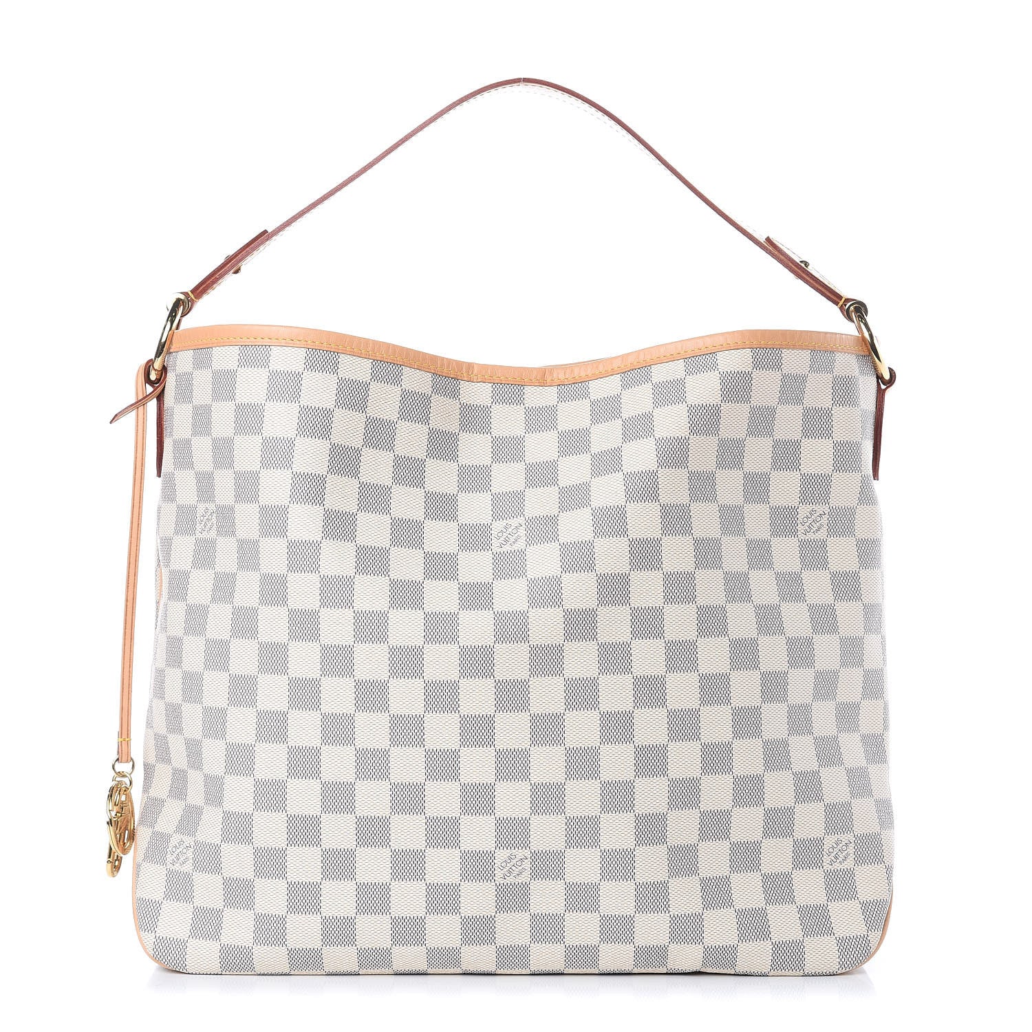 Louis Vuitton Damier Azur Delightful MM Rose Ballerine 1 of 11