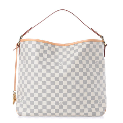 Louis Vuitton Damier Azur Delightful MM Rose Ballerine 1 of 11