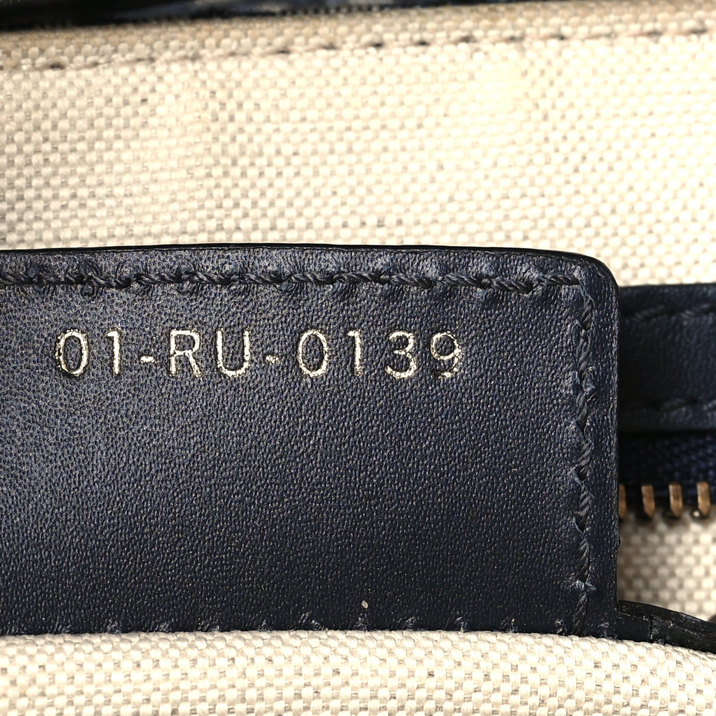 Oblique Saddle Bag Blue