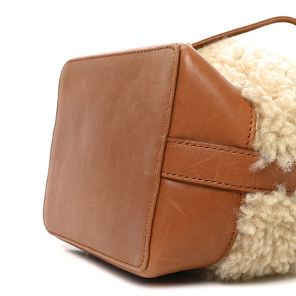 Saint Laurent Shearling Calfskin Small Emmanuelle Bucket Bag Natural Beige Brick 9 of 9