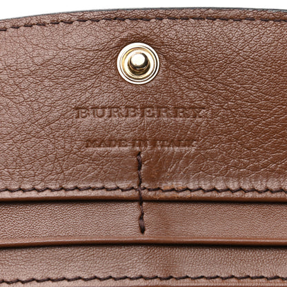 Burberry Grainy Calfskin House Check Continental Wallet Tan 6 of 13