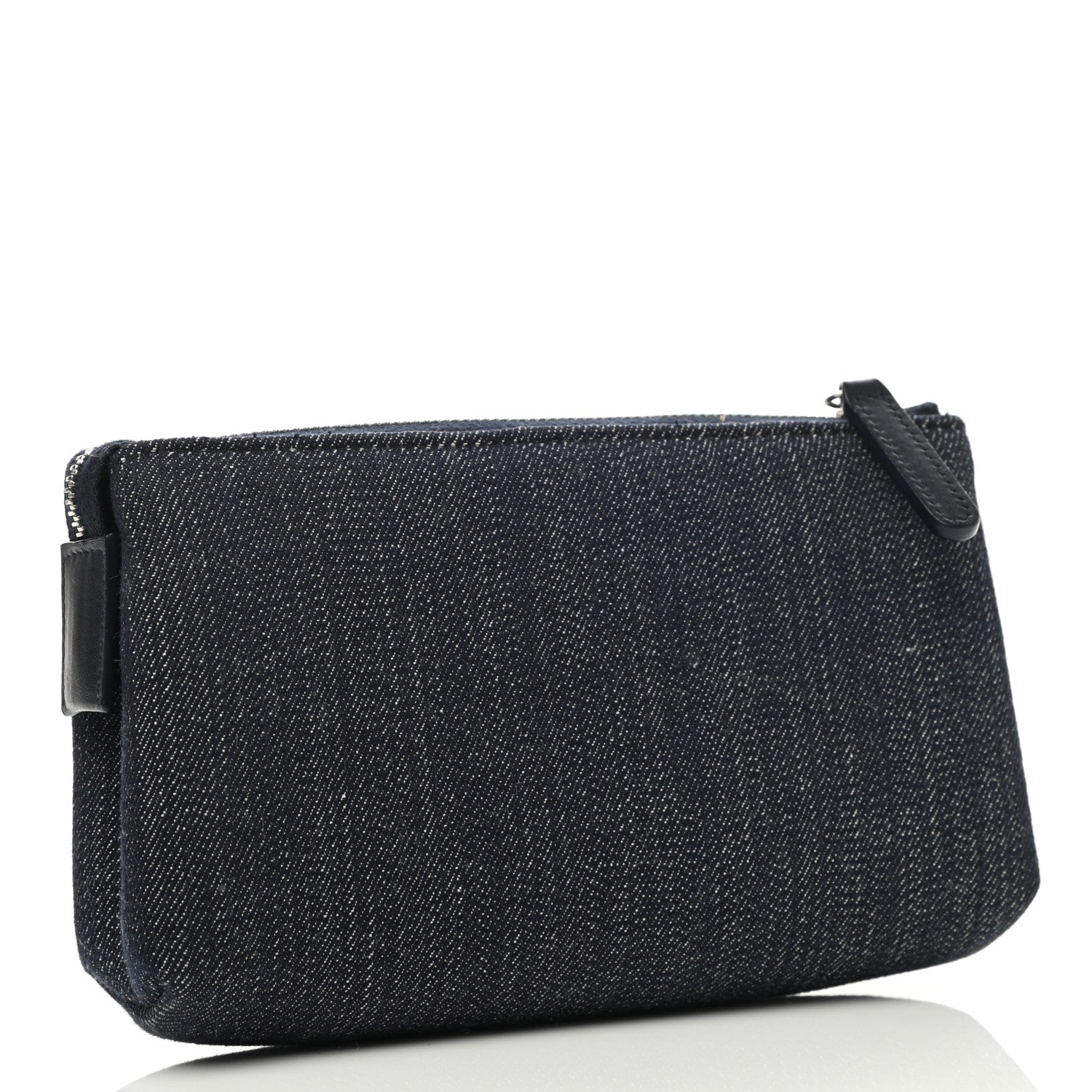 Chanel Denim Deauville Cosmetic Pouch Blue 3 of 9