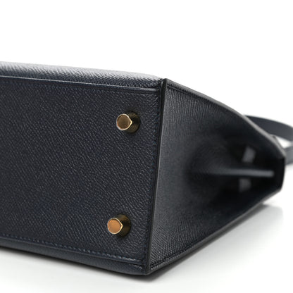 Hermes Epsom Kelly Sellier 25 Bleu Indigo 8 of 10