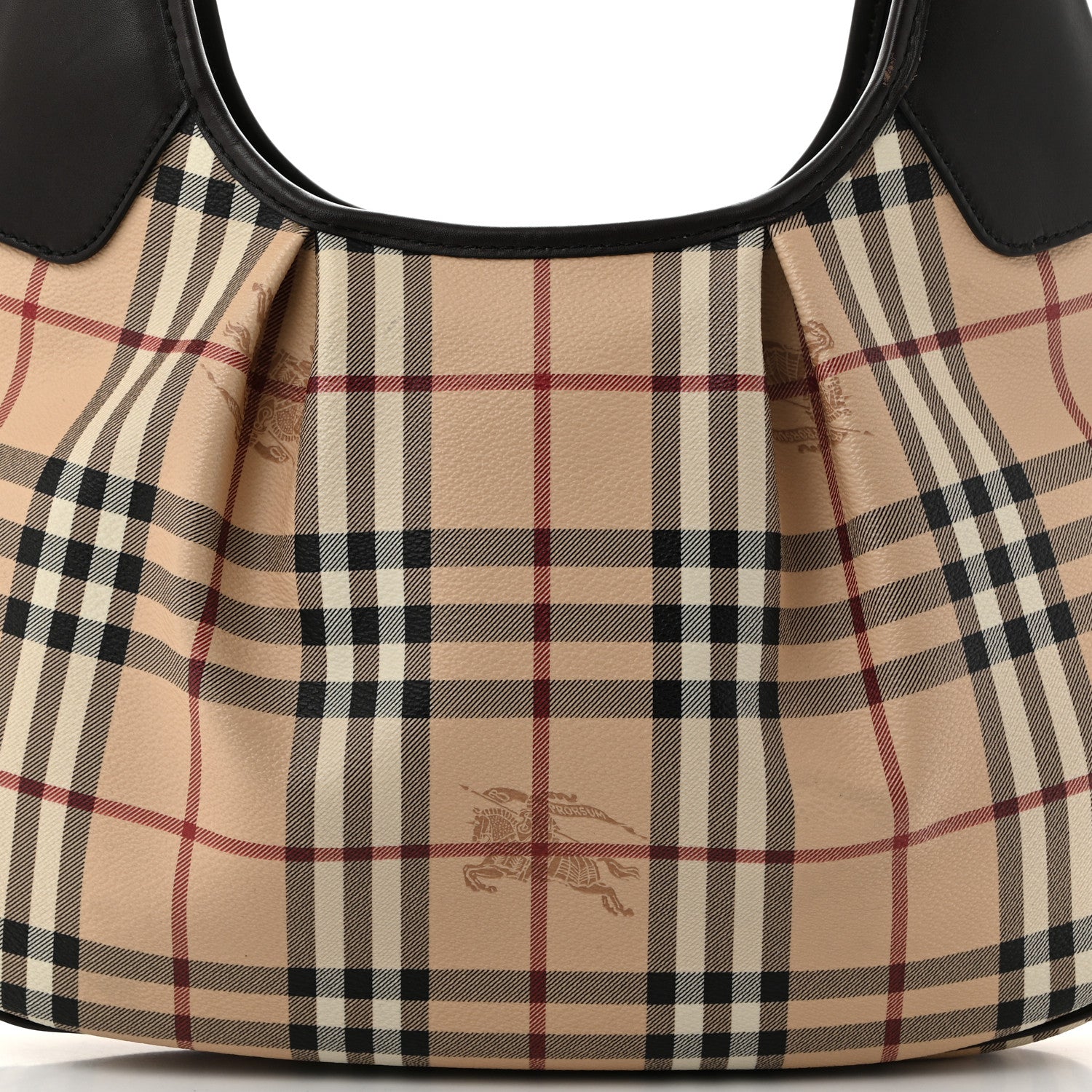 Burberry Haymarket Check Small Brooklyn Hobo Brown 7 of 11