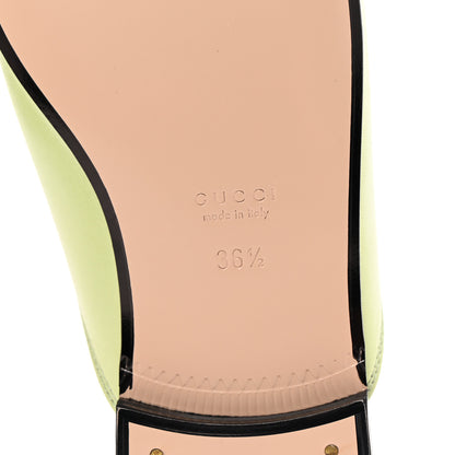 Gucci Malaga Kid Womens Princetown Slippers 36.5 Pistachio Green 7 of 10