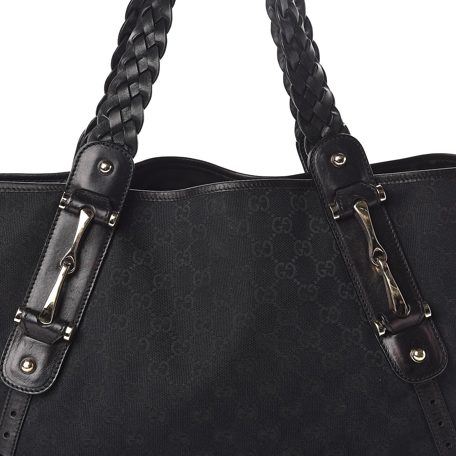 Gucci Monogram Pelham Shoulder Bag Black 7 of 9
