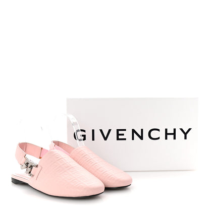 Givenchy Calfskin G Chain Slingback Mules 37.5 Blush Pink 10 of 10