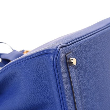 Hermes Togo Birkin 30 Bleu Electrique 7 of 31