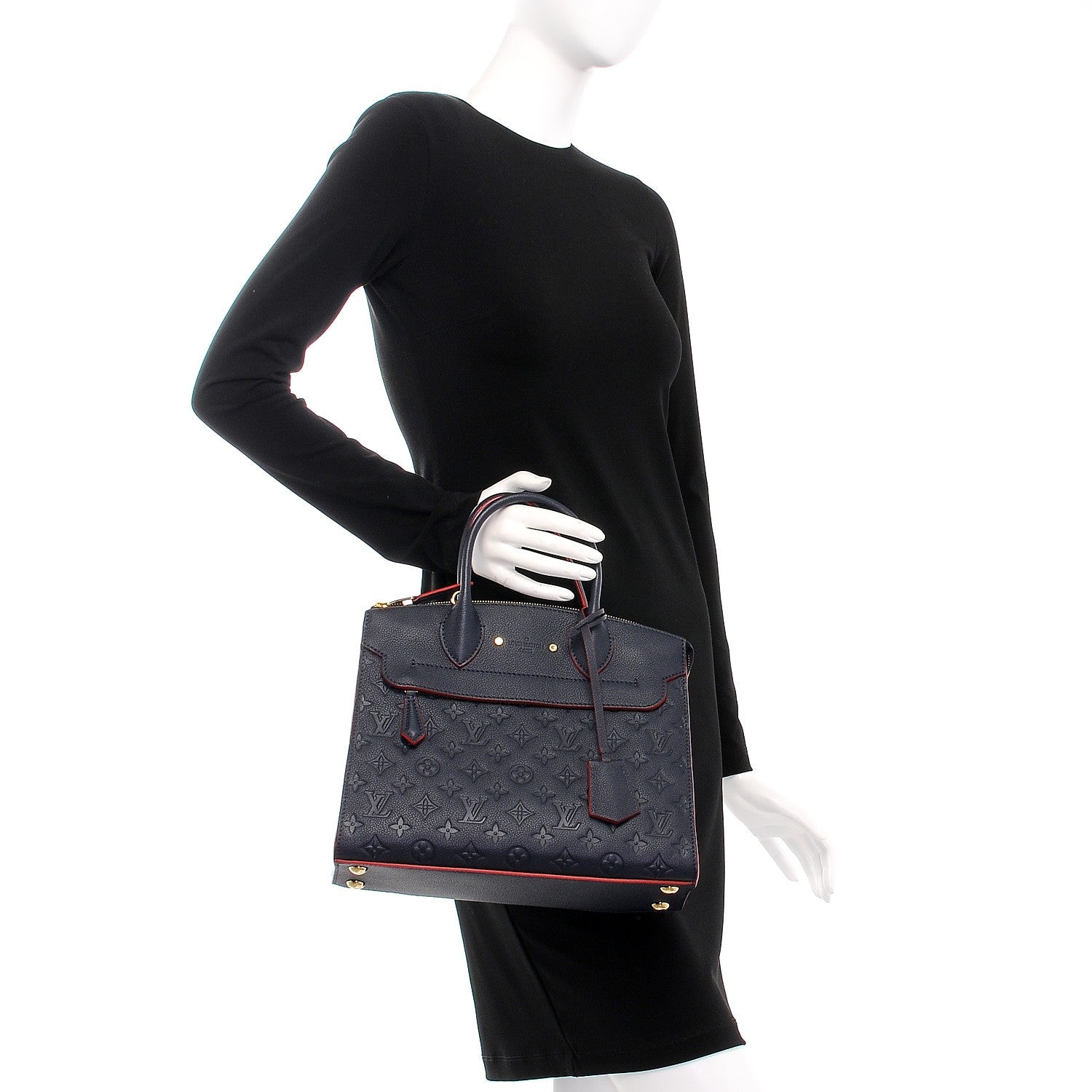 Louis Vuitton Empreinte Pont Neuf MM Marine Rouge 3 of 8