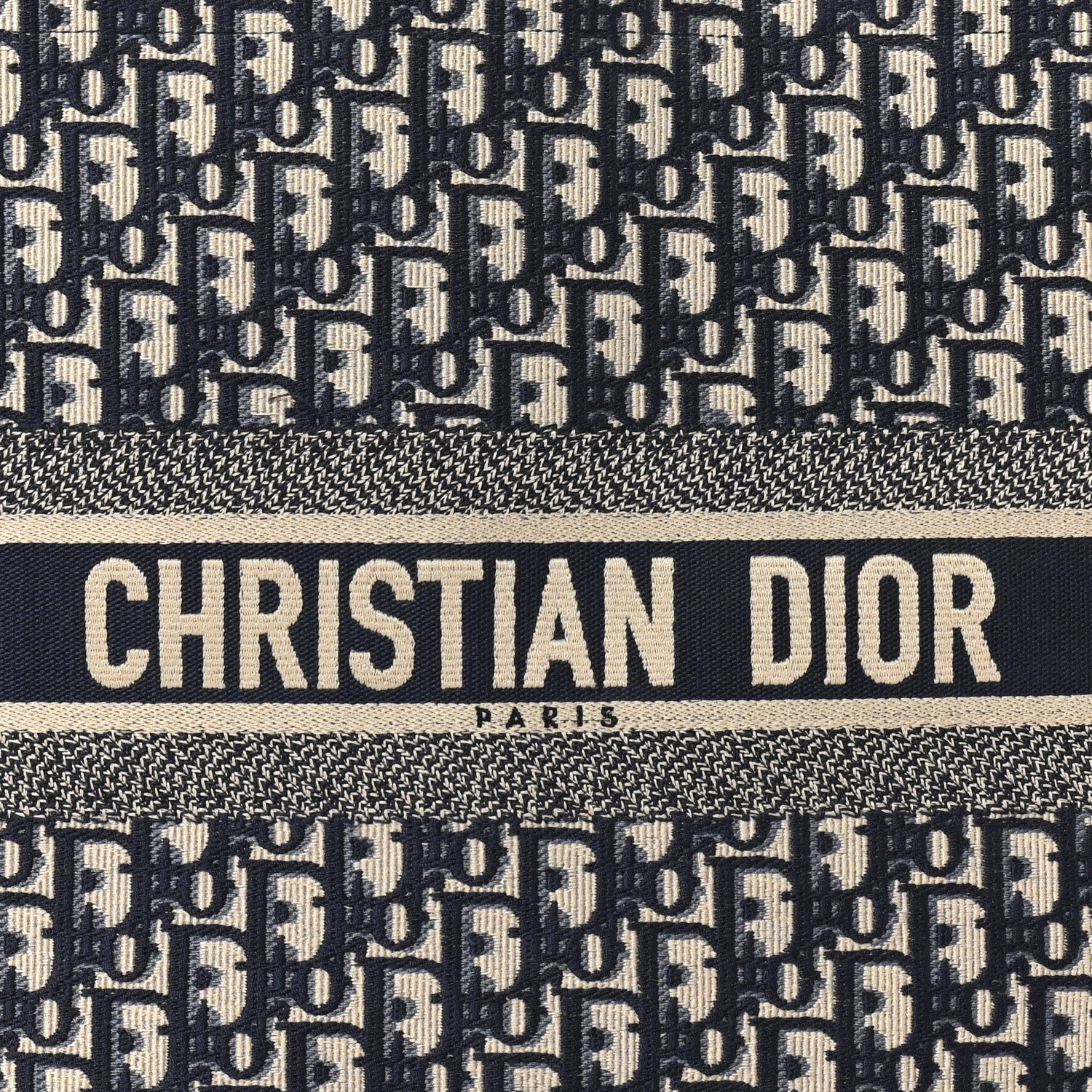 Christian Dior Oblique Large Book Tote Blue Multicolor 7 of 10