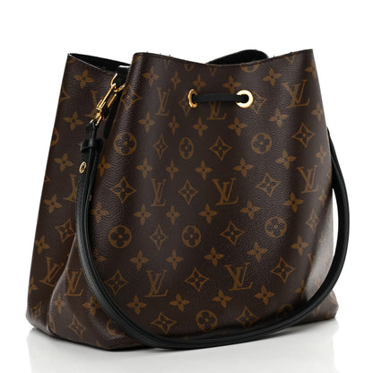 Louis Vuitton Monogram Neonoe MM Black 3 of 9