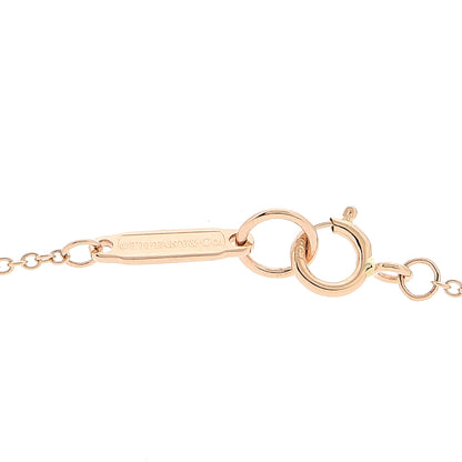 Tiffany 18K Rose Gold Atlas Open Pendant Necklace 4 of 6