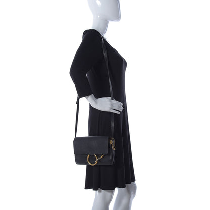 Chloe Suede Calfskin Small Faye Shoulder Bag Black 2 of 9