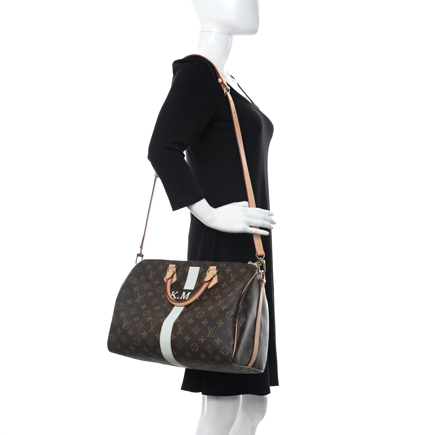 Louis Vuitton Monogram My LV Heritage Speedy Bandouliere 30 Black White 2 of 10