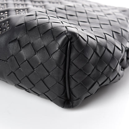 Bottega Veneta Nappa Intrecciato Studded The Lauren 1980 Clutch Black 6 of 9