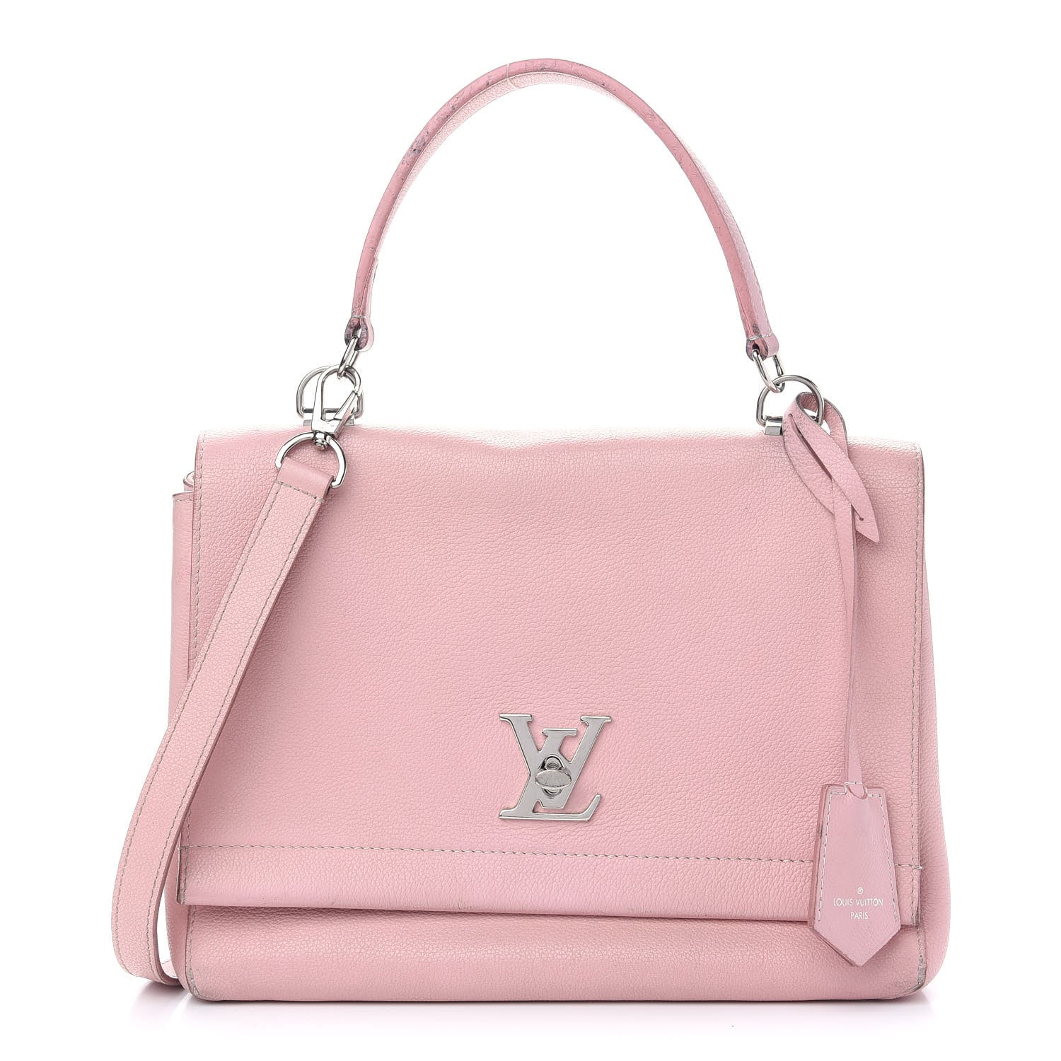 Louis Vuitton Soft Calfskin Lockme II Top Handle Rose Ballerine 1 of 19