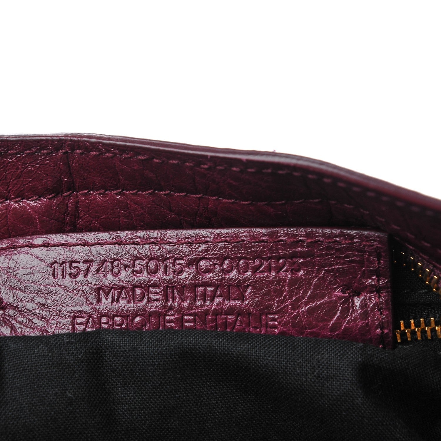 Balenciaga Agneau Classic Gold Hardware City Violet Prune 7 of 7