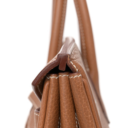 Hermes Taurillon Clemence Birkin 35 Gold 13 of 17