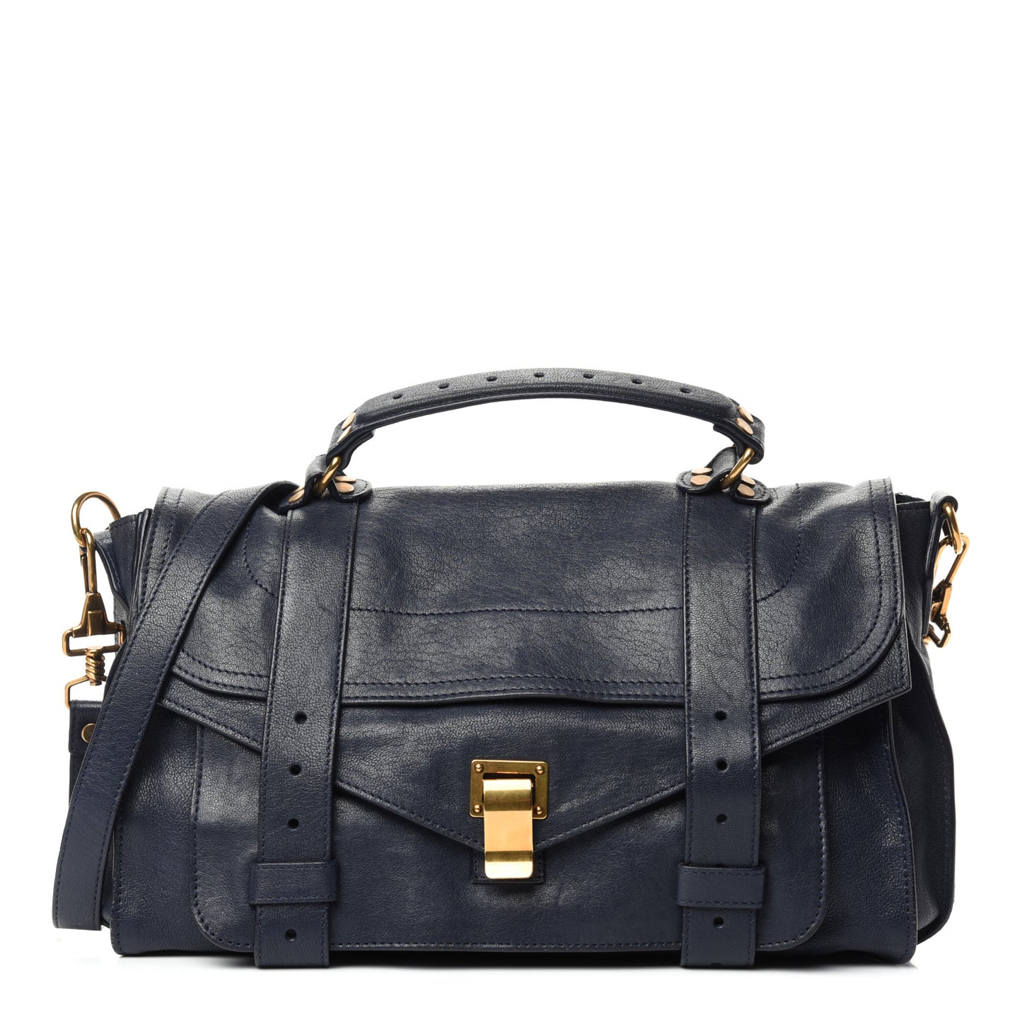 Lambskin Medium PS1 Satchel Midnight