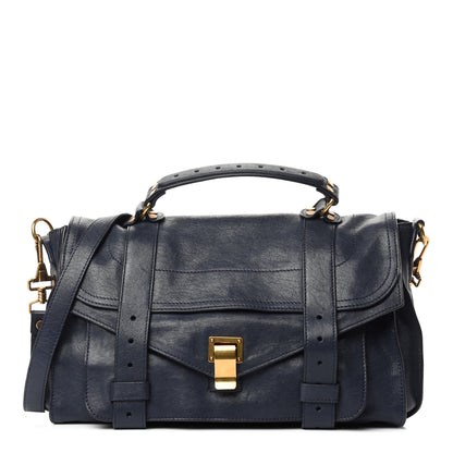Proenza Schouler Lambskin Medium PS1 Satchel Midnight 1 of 10