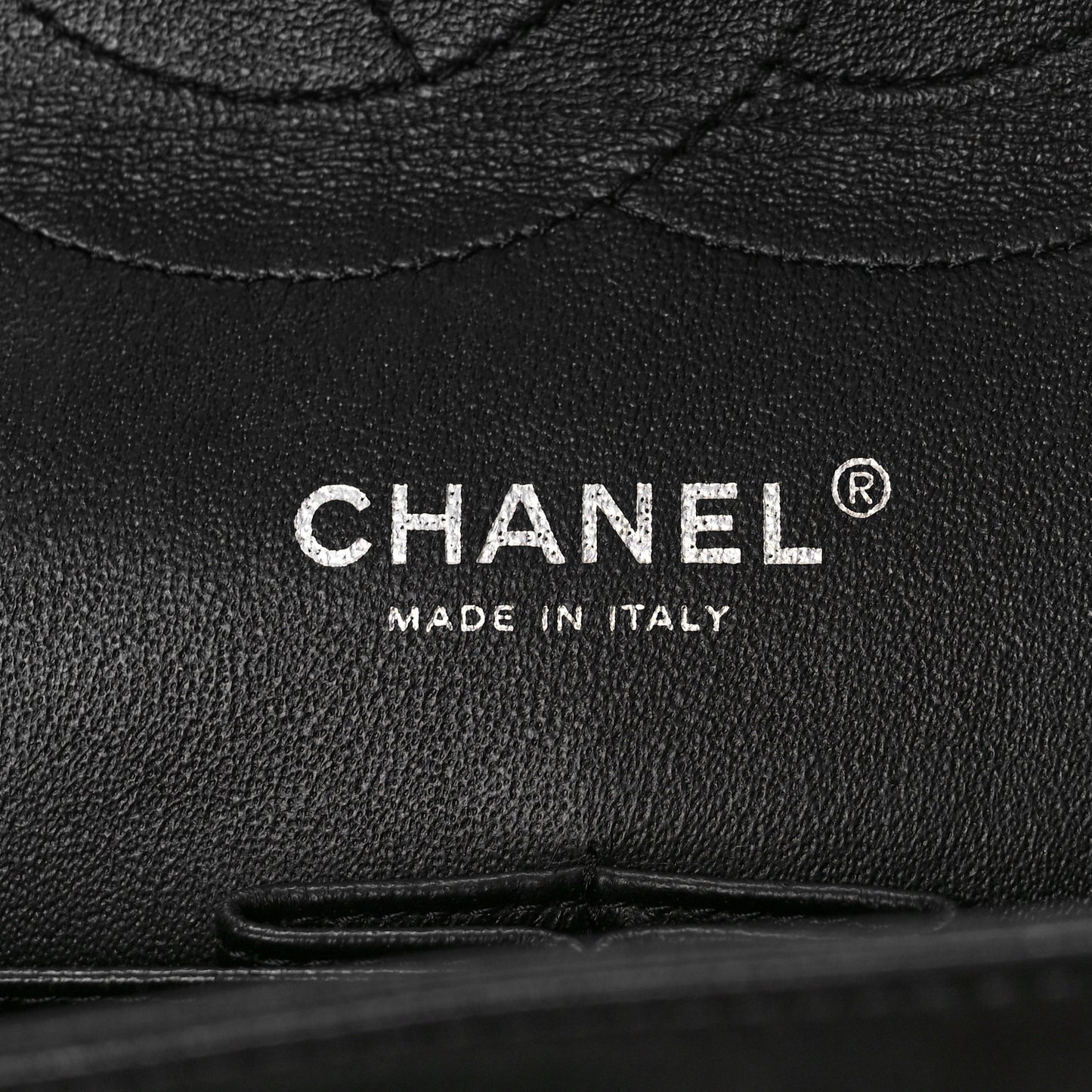 Patent Quilted Jumbo Double Flap Black