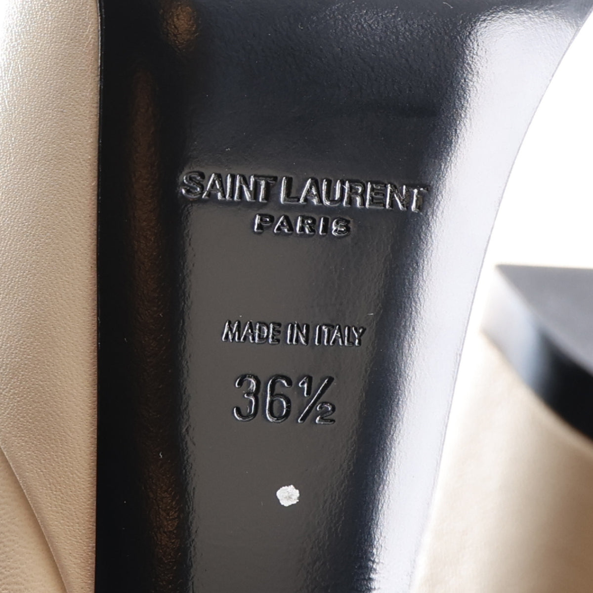 Saint Laurent New Belfagor Jodie 95 Platform Sandal 36.5 Pearl 8 of 11