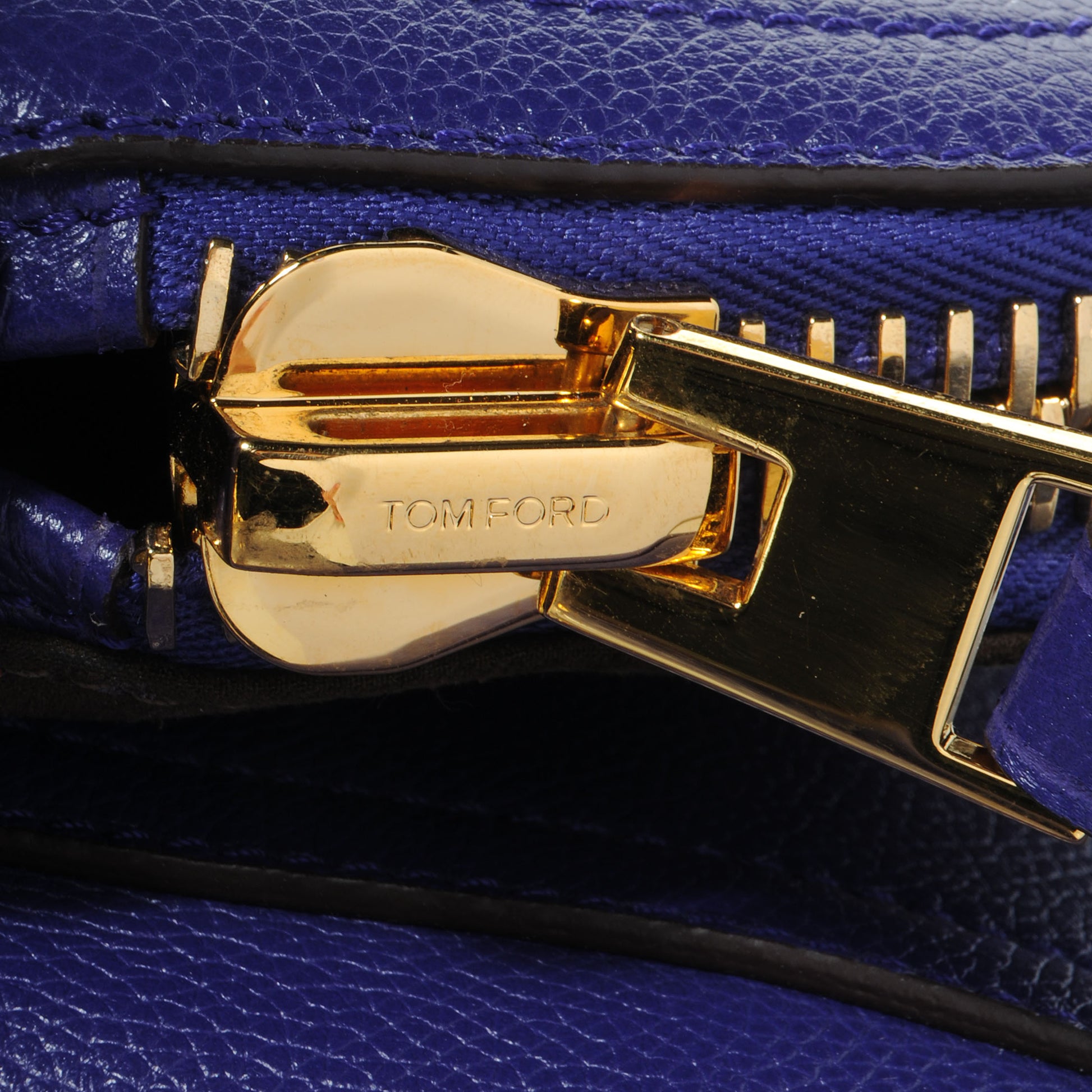 Tom Ford Grained Medium Jennifer Flap-Top Messenger Bag Royal Blue 8 of 8