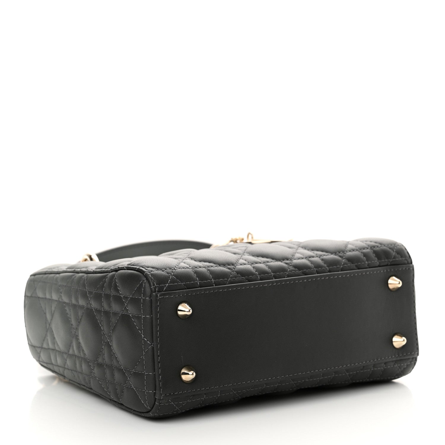 Christian Dior Lambskin Cannage Gradient Small My ABCDior Lady Dior Grey 4 of 12