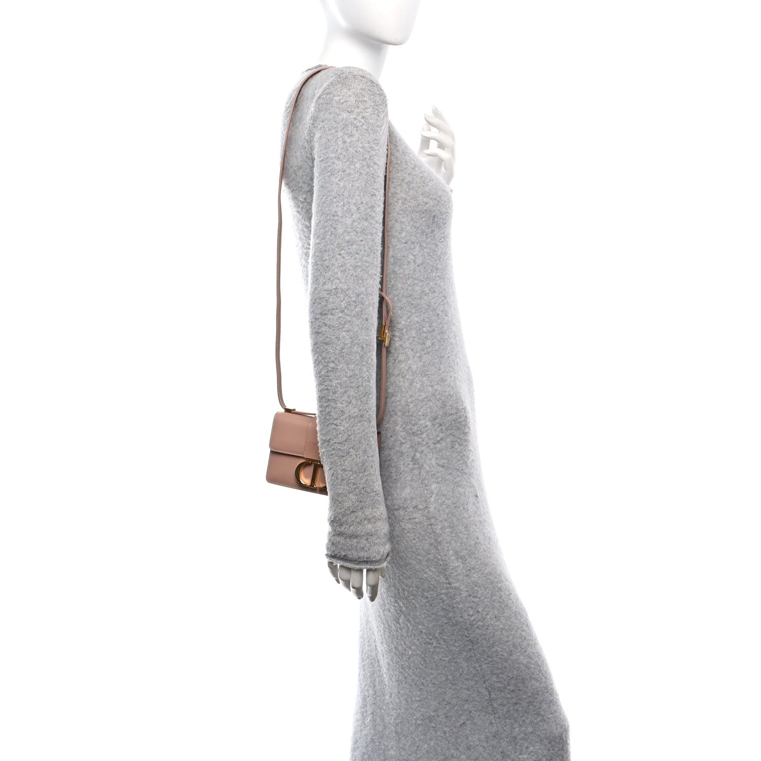 Christian Dior Box Calfskin Micro 30 Montaigne Flap Bag Rose Des Vents 2 of 16