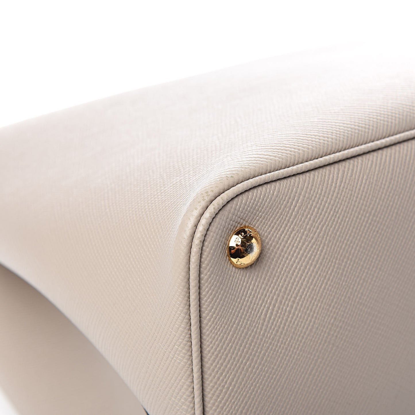 Saffiano Cuir Large Double Bag Pomice